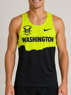 Nike Washington Border Clash XVII Running Race Singlet Tank black Men’s small